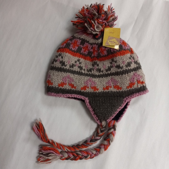 Cost Plus World Market Accessories Wool Sherpa Ski Hat With Ear